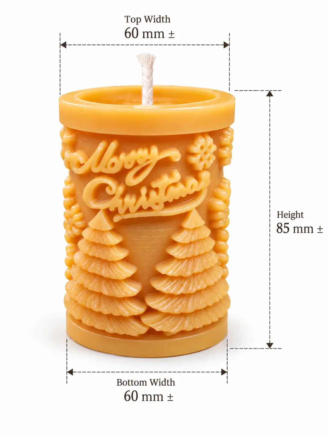 3D Cylindrical Christmas Pine Tree
