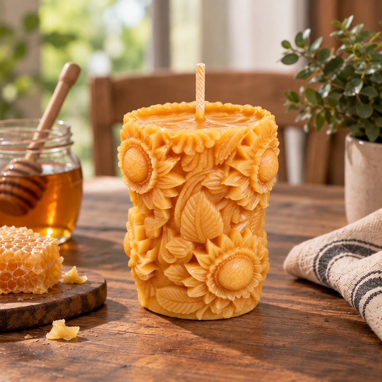3D Cylindrical Sunflower