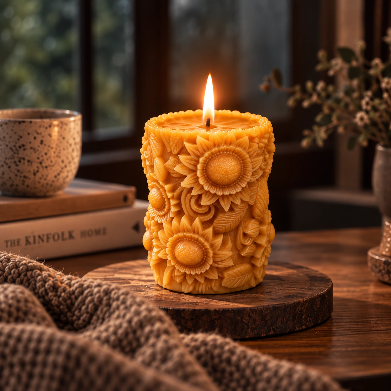 3D Cylindrical Sunflower